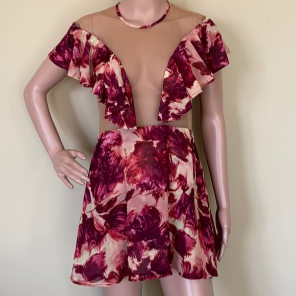 🍋For Love and Lemons Wild Roses Mini Dress - Picture 6 of 13